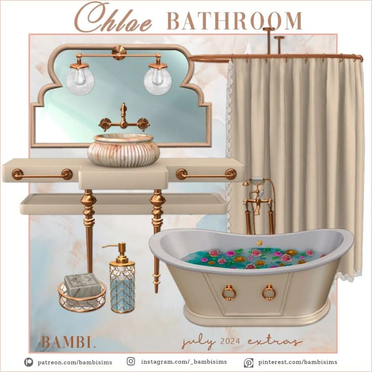 Скриншот мода Набор для ванной Chloe Bathroom Set